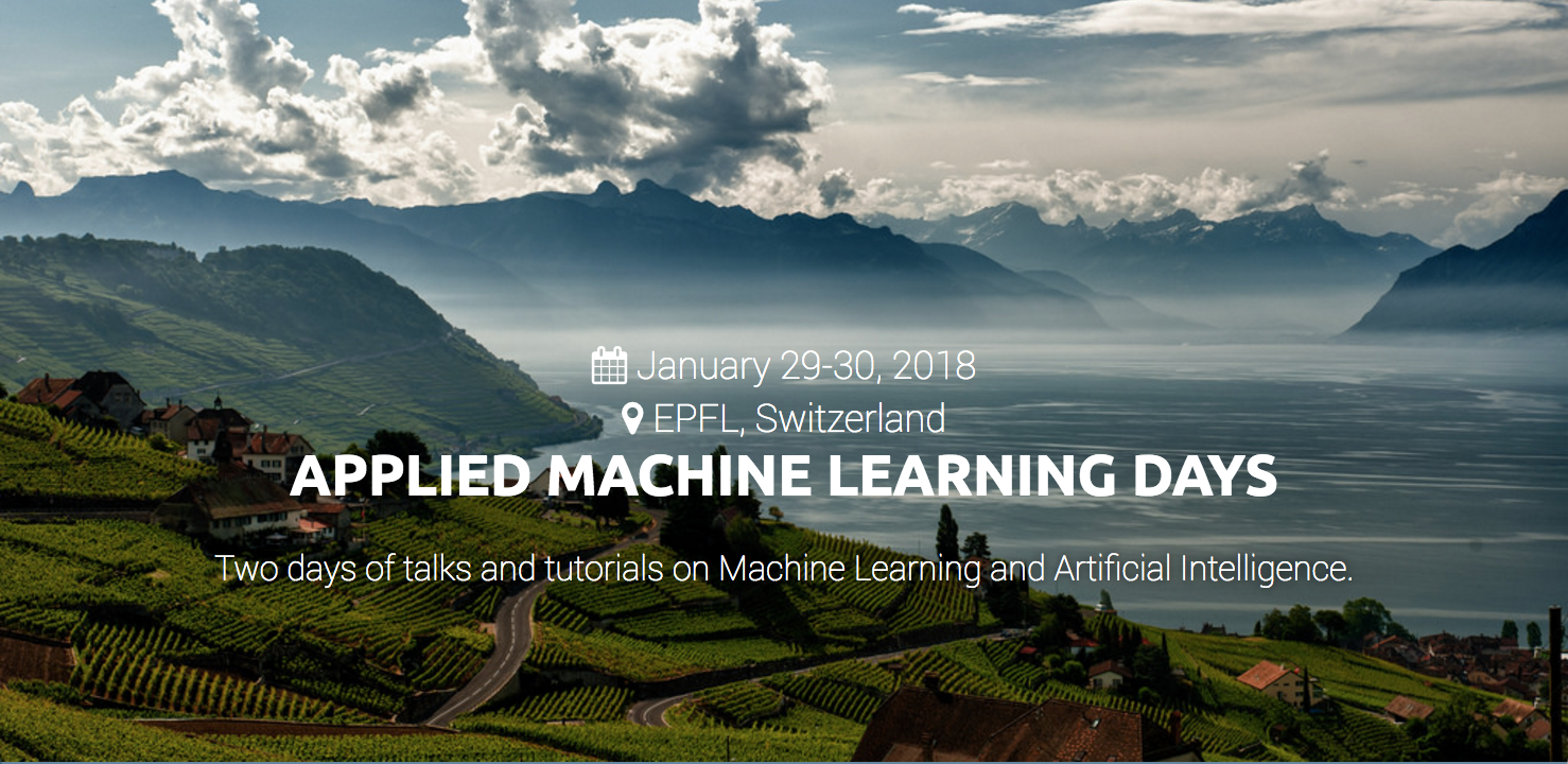 Martin Jaggi Co-chairs Applied Machine Learning Days