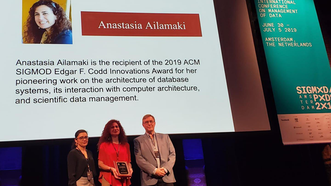 Anastasia Ailamaki Wins Highest Honor in Database Management
