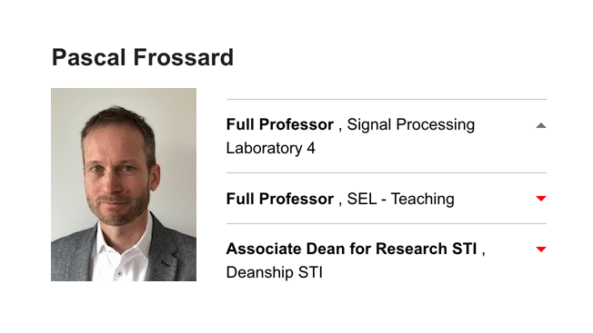 Pascal Frossard Named as Full Professor (STI)