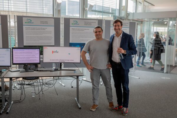 Miguel Peón & David Atienza of EcoCloud at the EPFL Open Days, April 2023